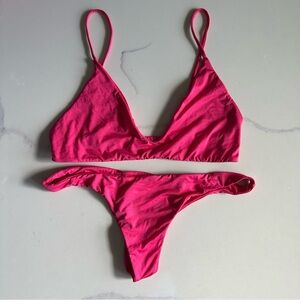 Mai Underwear every day top and classic bottom in azalea